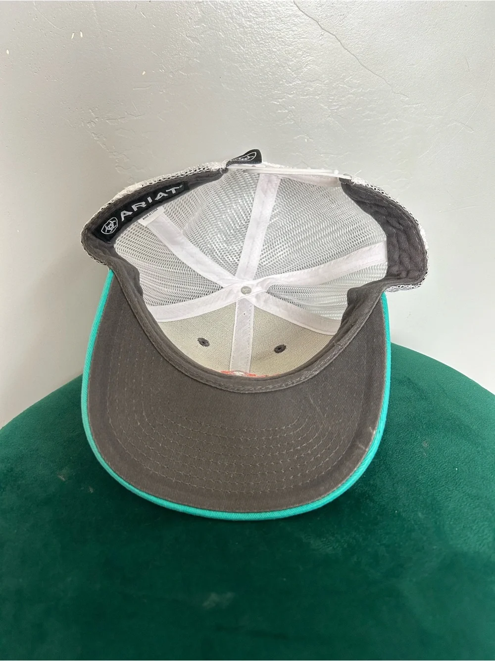 1519006 Ariat Youth Aztec Logo Ball Cap - Grey NEW